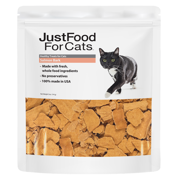 Salmon Bark for Cats JustFoodForDogs